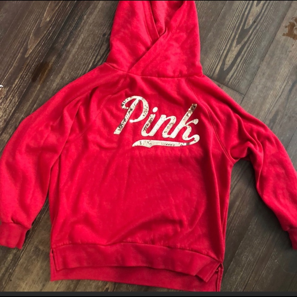Sequin red and gold sweatshirt